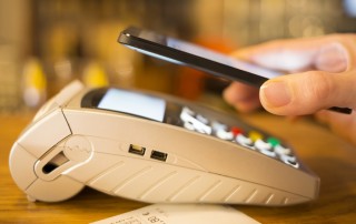 NFC mobile payment on card terminal