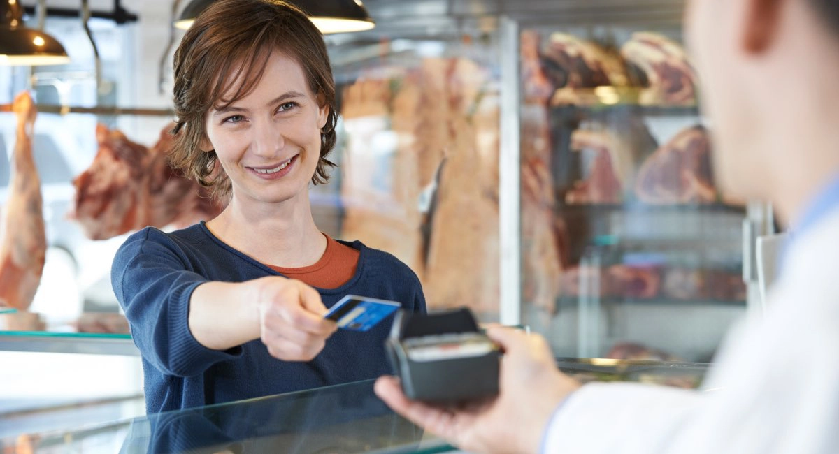 contactless card payment over counter