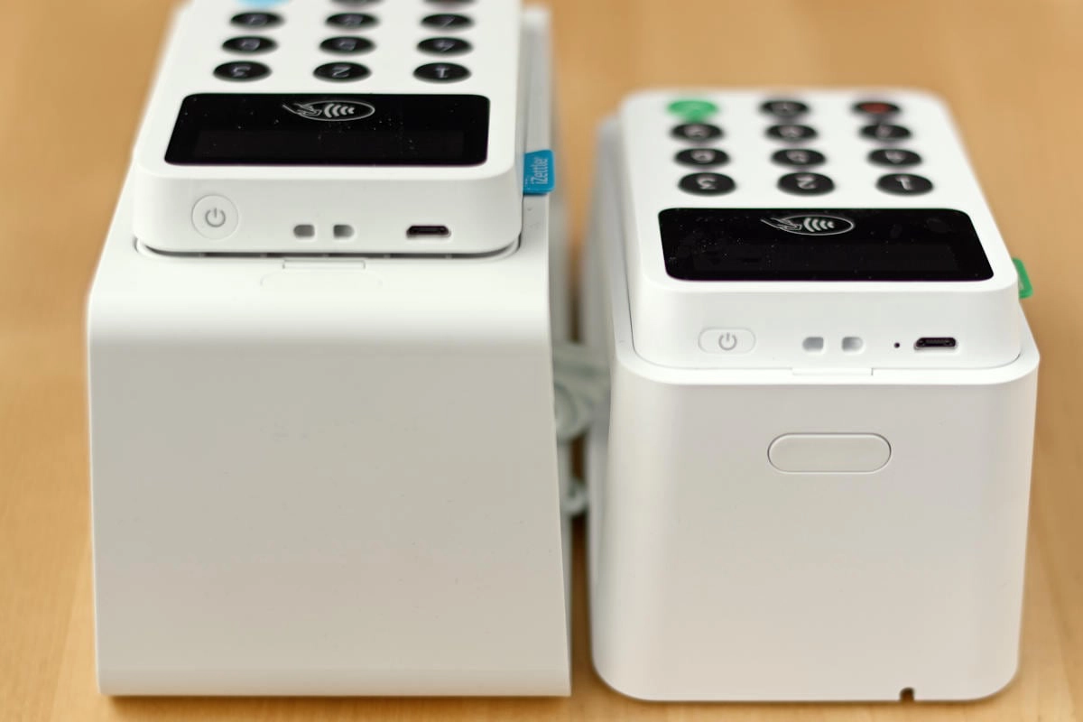 iZettle Dock 1 and Dock 2 height
