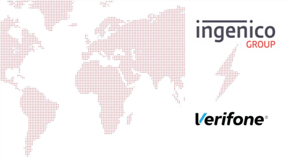 Ingenico vs Verifone global map