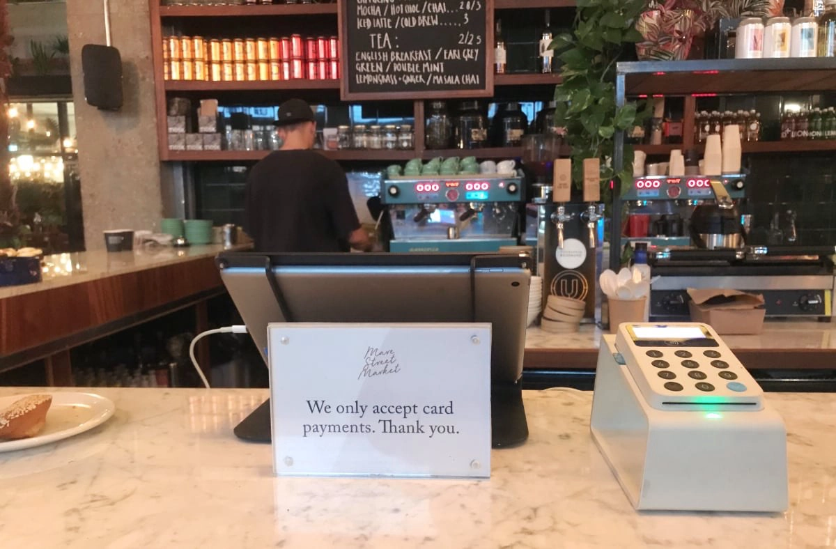 iZettle Reader in London deli