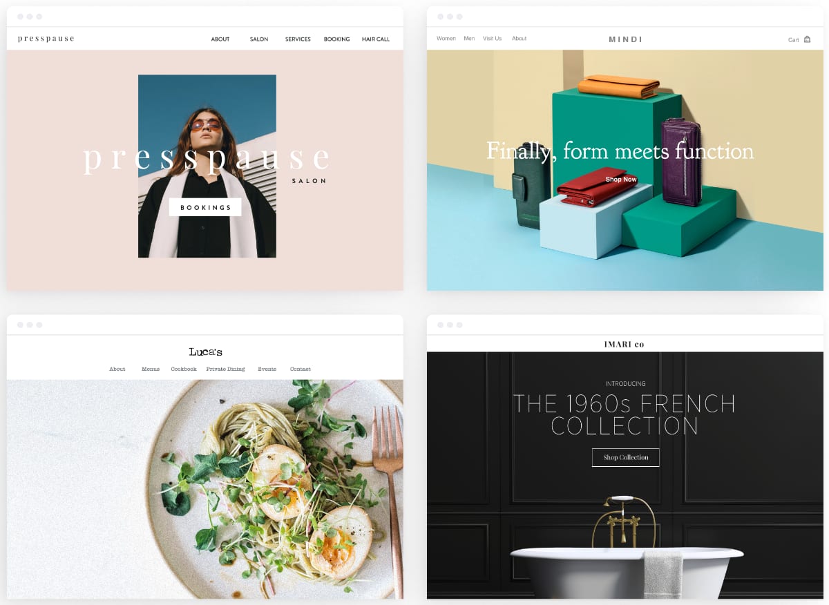 Square Online Store website examples