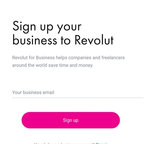 Revolut sign-up