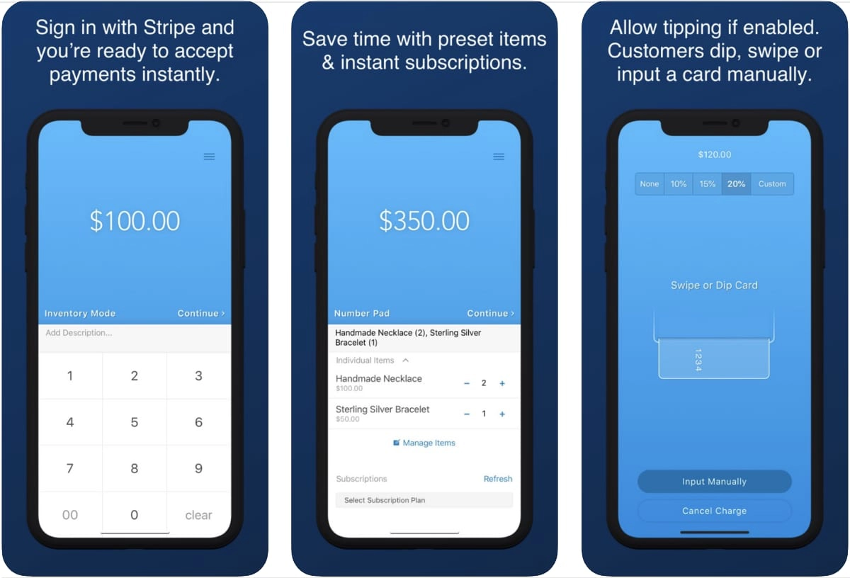 Collect for Stripe screenshots Collect for Stripe screenshots