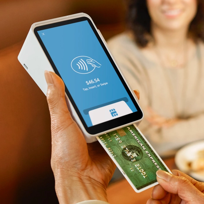 Square Terminal tableside payment