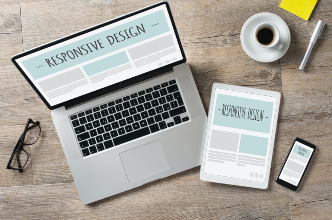 Website with responsive design