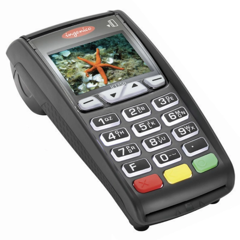 Barclaycard desktop terminal with integrated PIN pad