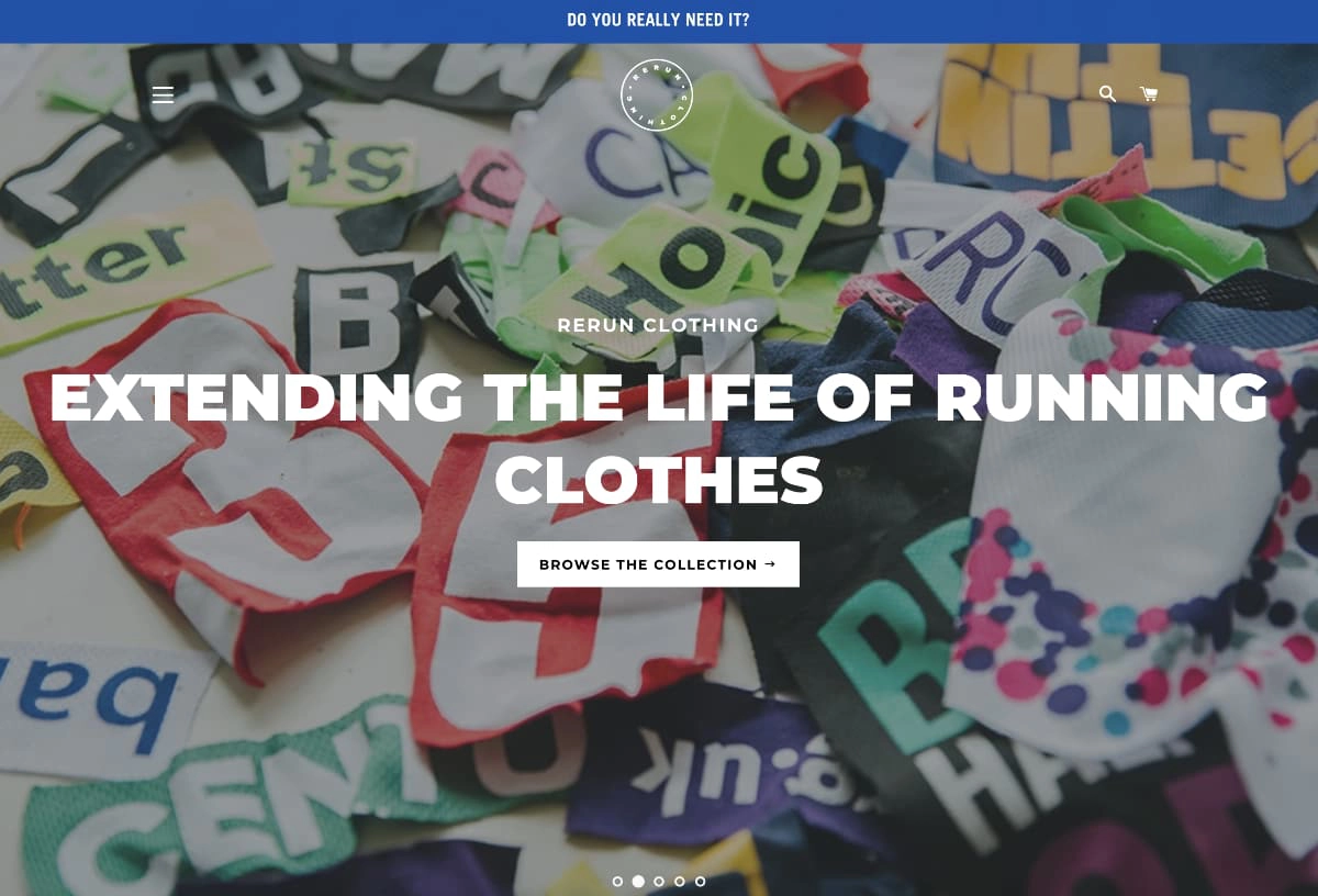 ReRun Clothing website