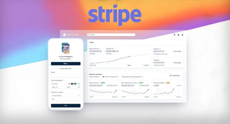 A screenshot of Stripe being used both on web and mobile. Here's how to get a stripe account in an unsupported country via stripe atlas