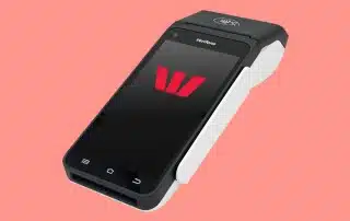 Westpac EFTPOS machine with logo