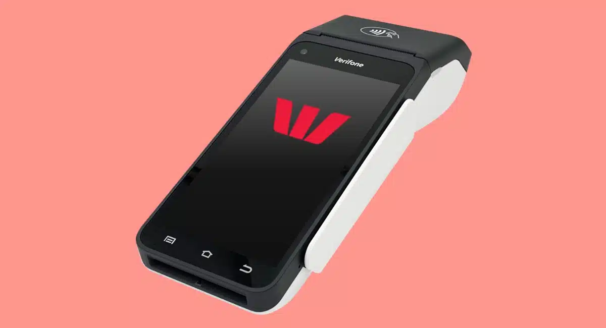 Westpac EFTPOS machine with logo