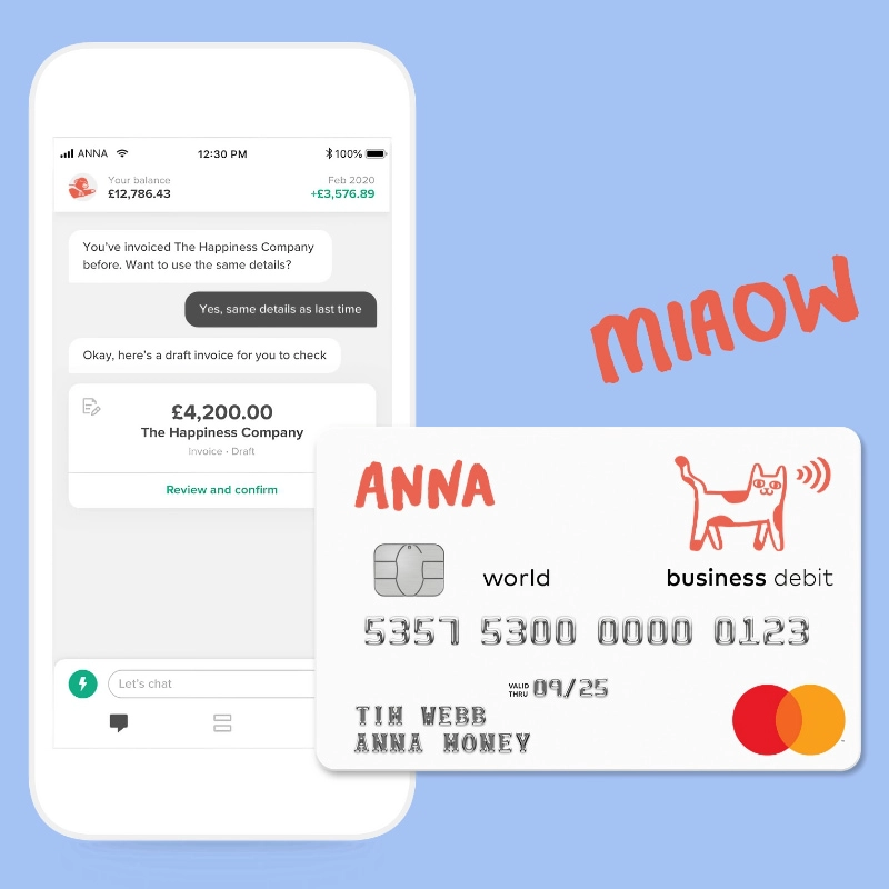ANNA app debit card