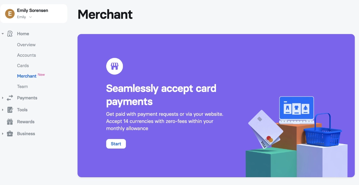 Revolut Business merchant account