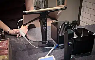 A POS tablet setup can use a free POS app