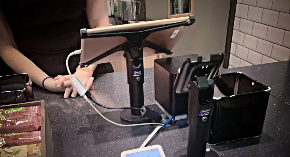 A POS tablet setup can use a free POS app