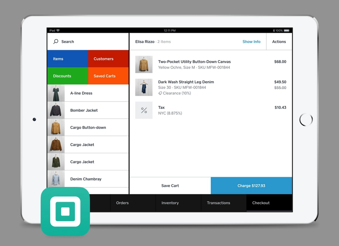 Square for Retail app