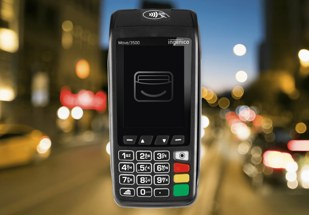 Takepayments card machine for taxi