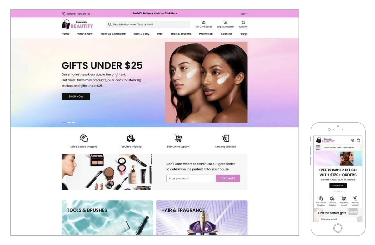 BigCommerce beauty theme