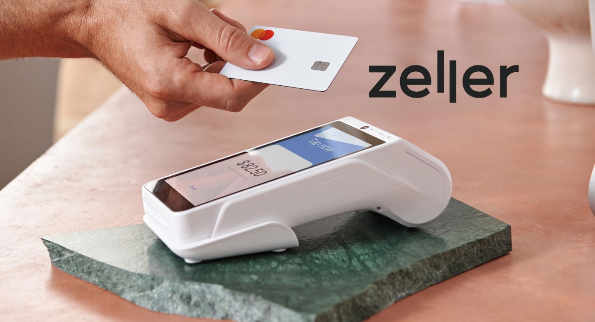 Contactless tap with card on Zeller terminal