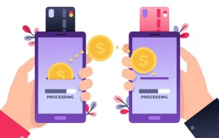 credit card processing between two phones