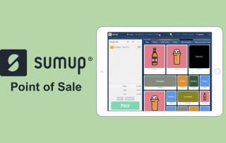 SumUp Point of Sale logo next to tablet