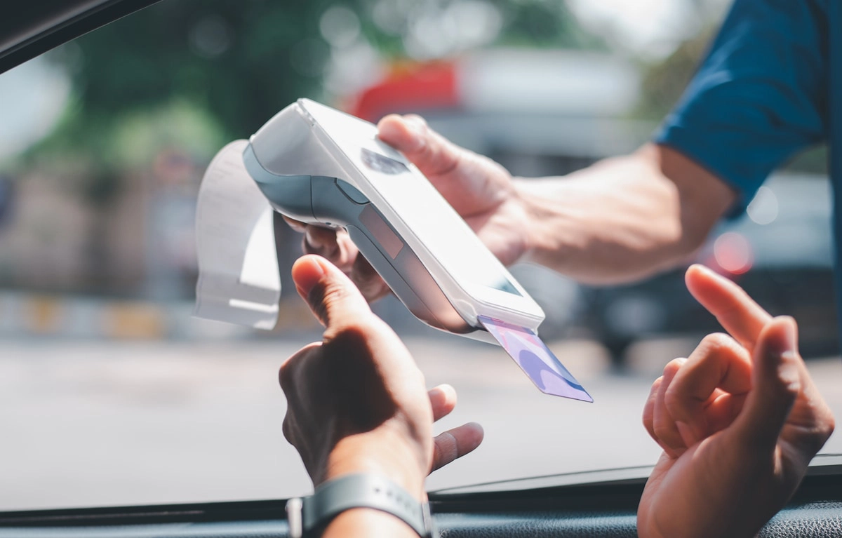 smart POS terminal with card and receipt