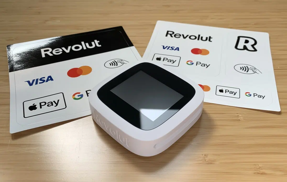 Revolut Reader with card decals