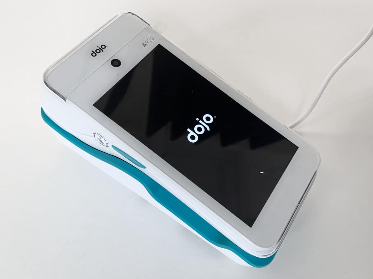 Dojo Go terminal placed in its holder