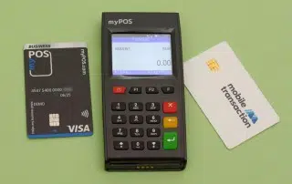 myPOS Go with business cards