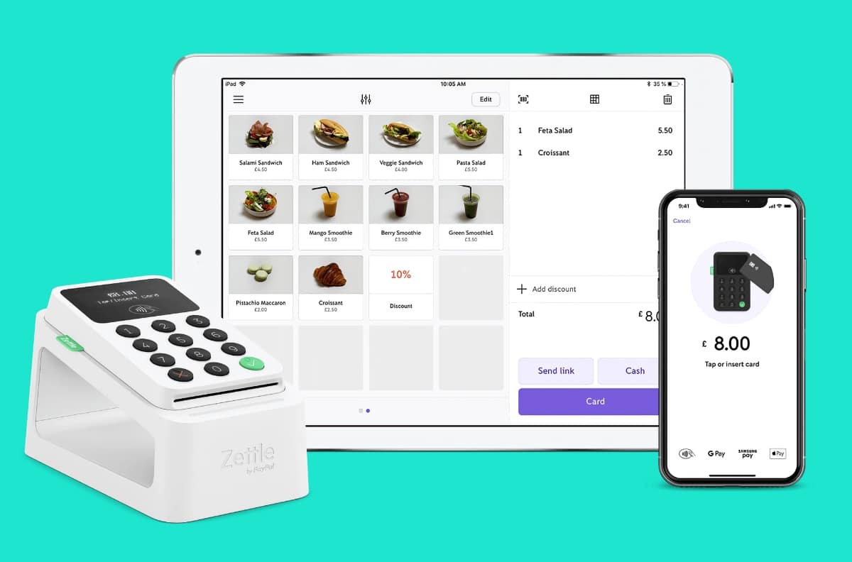 Zettle Go POS system suits simple food stalls