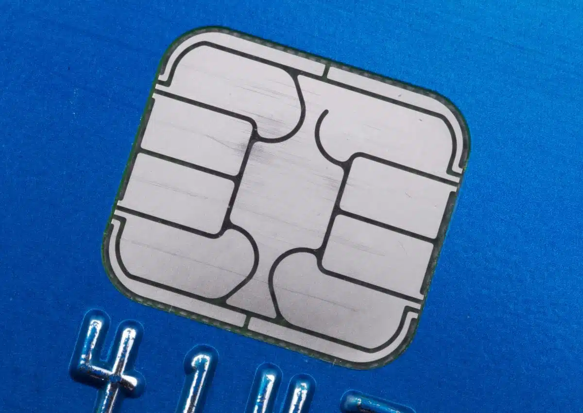 EMV chip in credit card