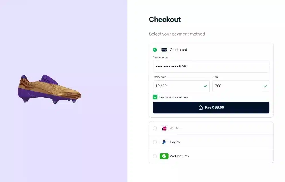 Adyen online checkout