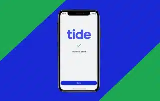 Tide invoice sent on phone screen