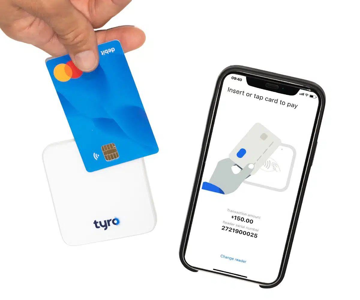 Tyro Go card reader and app card payment