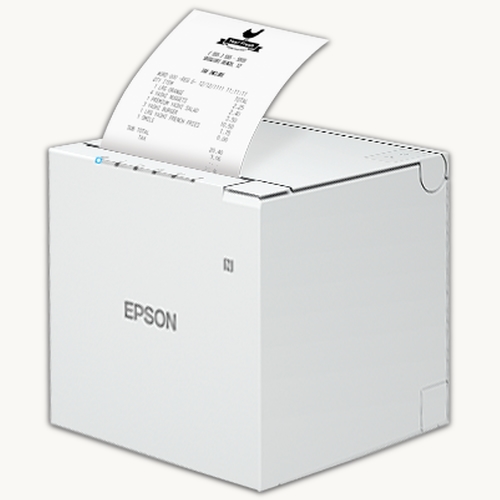 Epson TM-m30 white receipt printer