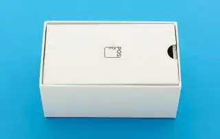 myPOS box with a card machine we tested