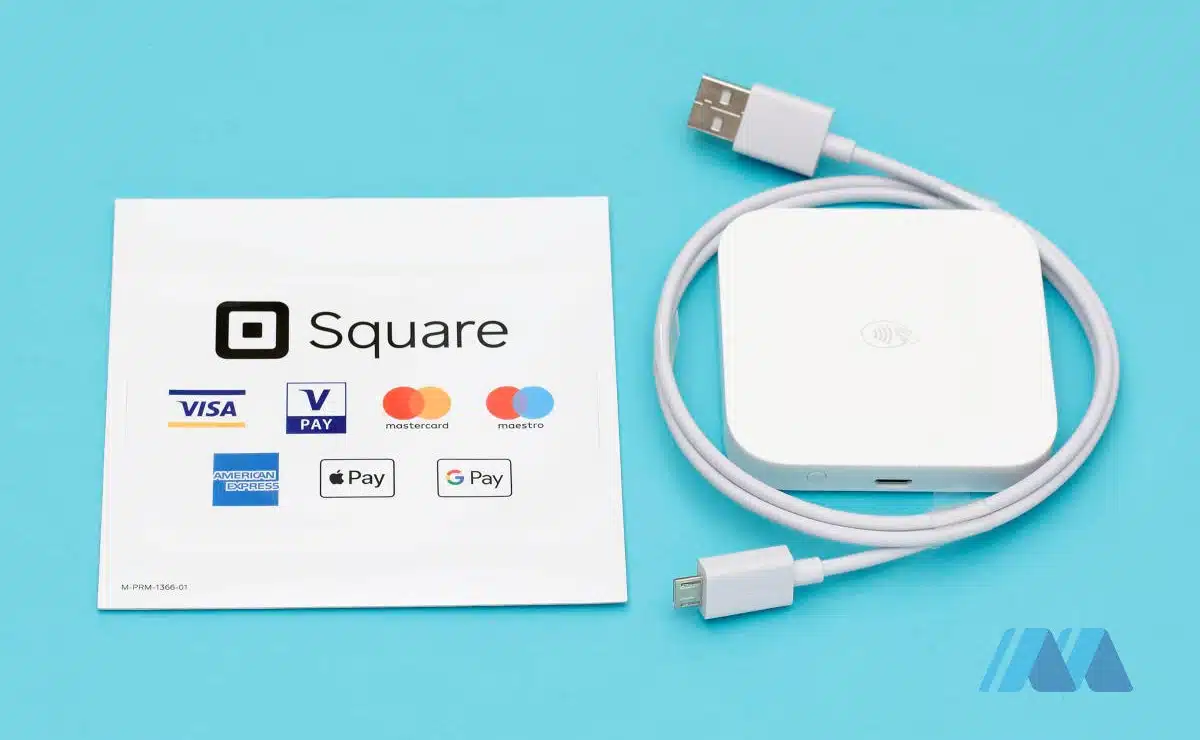 Square Reader, cable and decal sticker