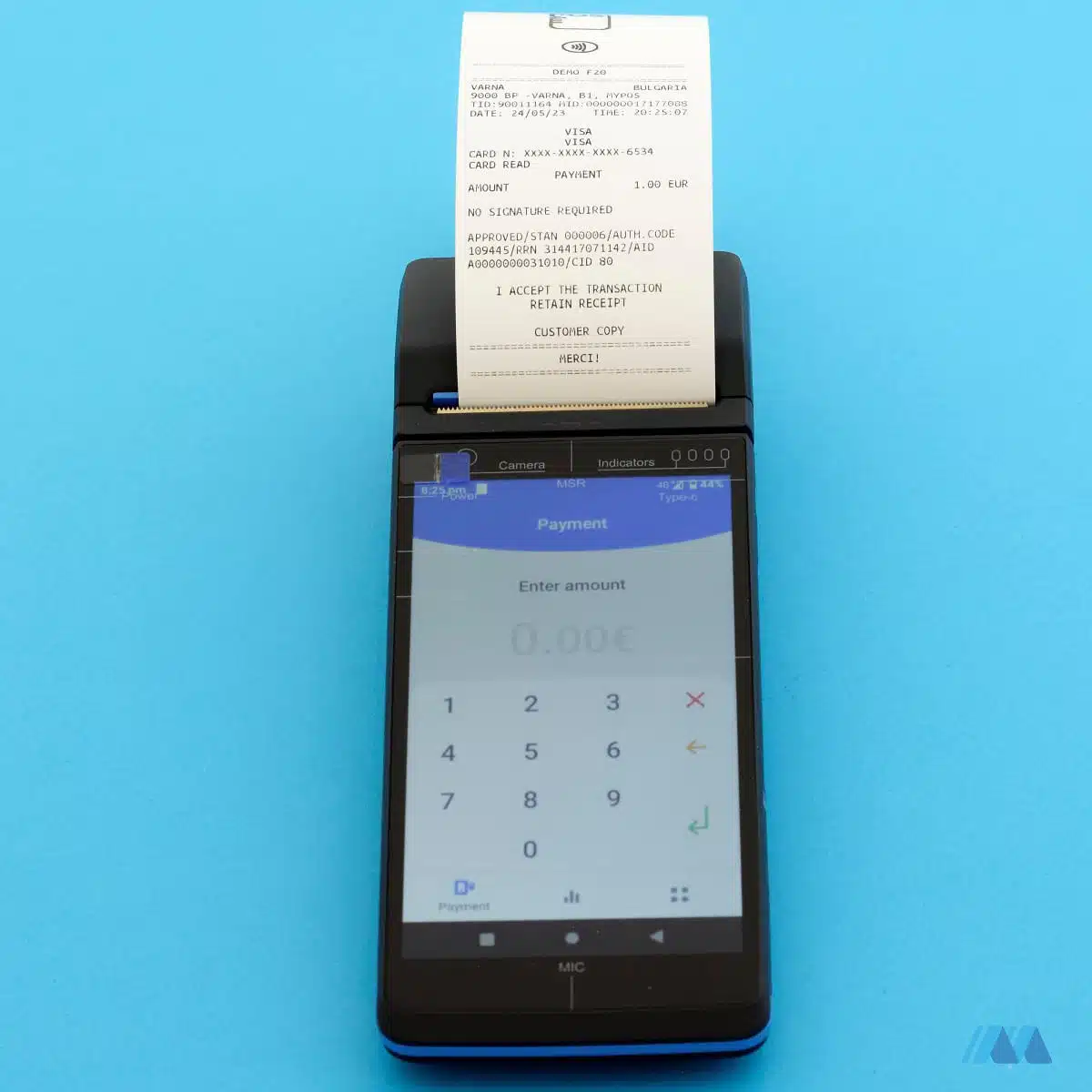 myPOS Pro with receipt sticking out
