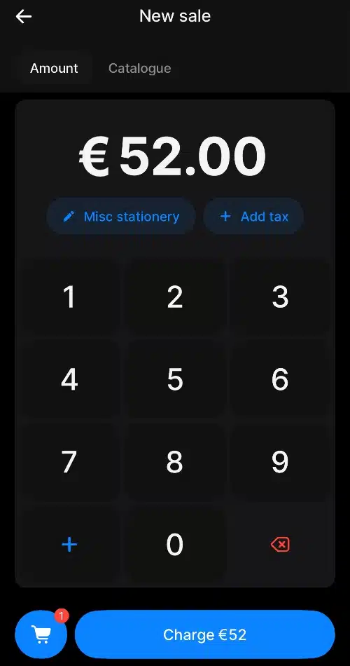 Revolut Business app transaction screen with euro amount