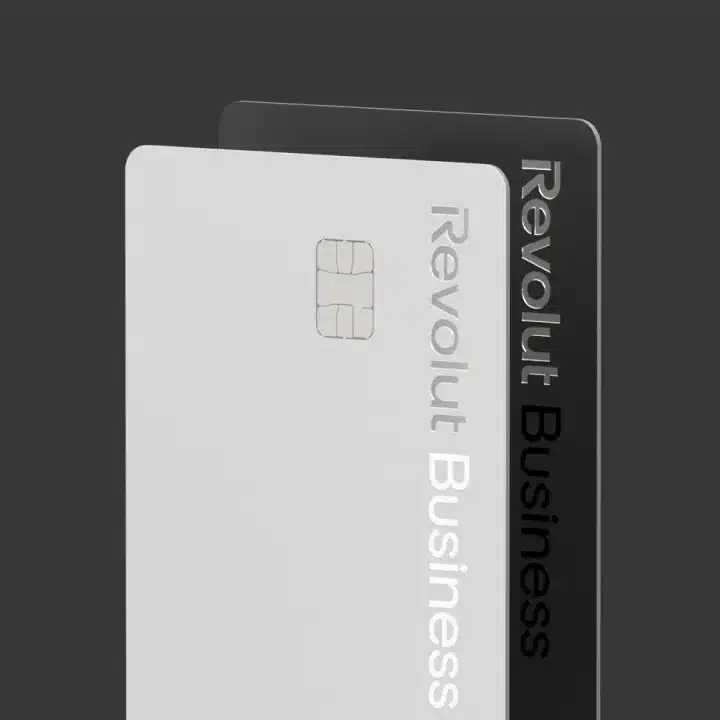 Revolut Business cards in white and black