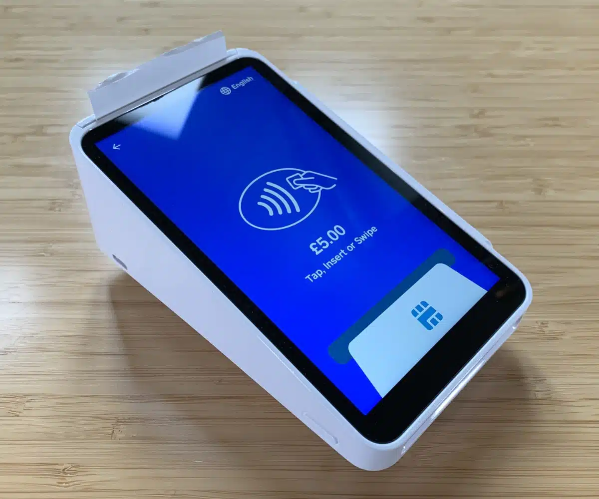 Square Terminal card payment screen