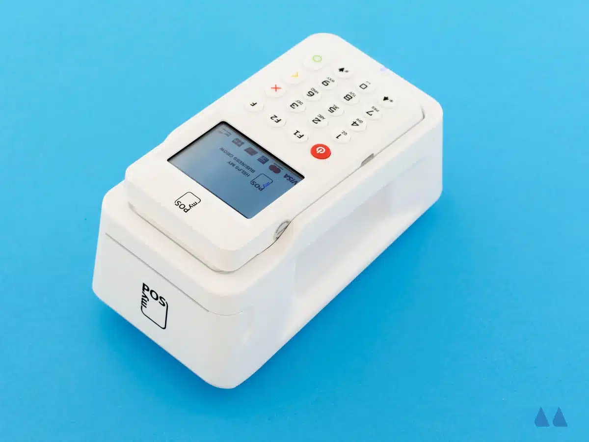 myPOS Combo has a receipt printer that doubles as a card reader stand The myPOS Combo card reader we tested
