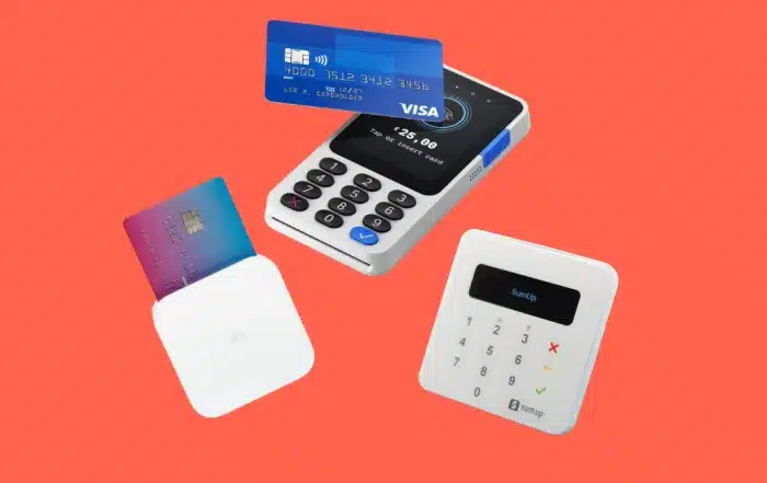 Square Reader, PayPal Reader and SumUp Air together