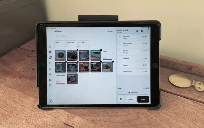 SumUp POS app on iPad