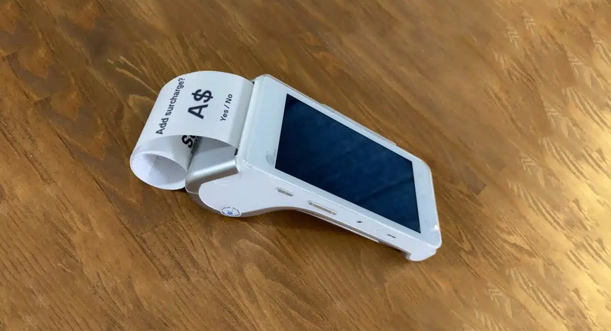 EFTPOS machine asking to add surcharge