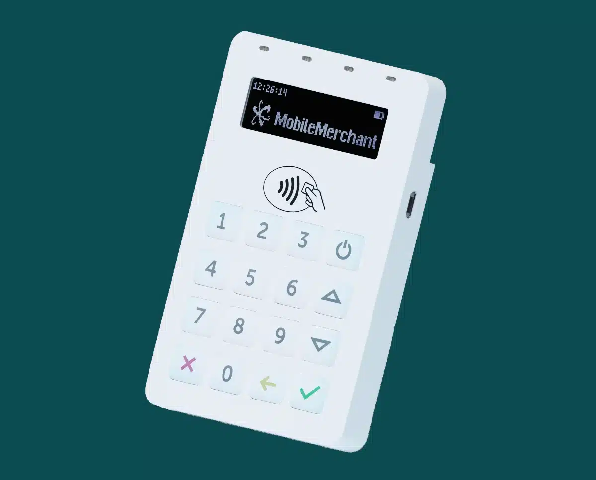 White Elavon Mobile card reader