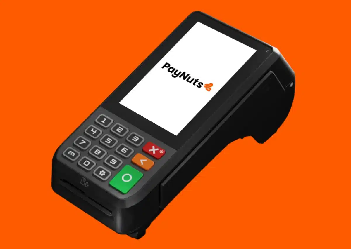 PayNuts PAX A80 EFTPOS terminal has a push-button keypad