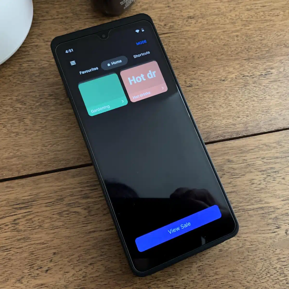 The default POS Lite menu can be as full or bare as you like Zeller POS Lite menu has three tabs: Home, Favourites and Shortcuts