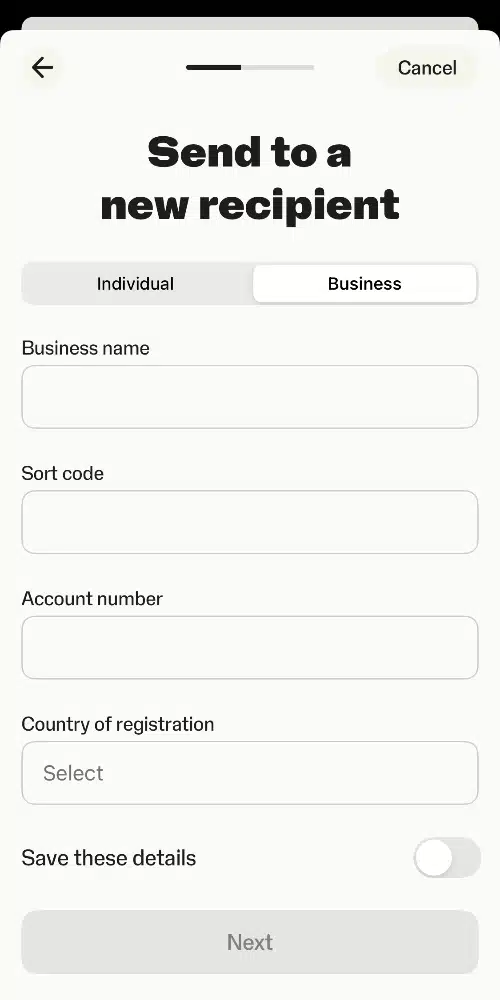 You can schedule payments from SumUp Business Account from the app